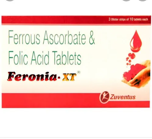 Feronia-XT, Ferrous Ascorbate, Folic Acid