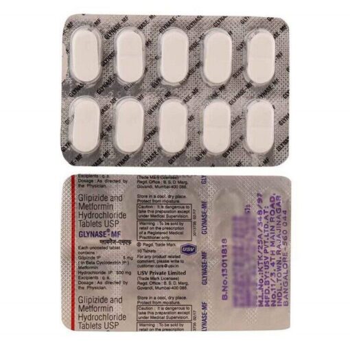 Glynase-MF,Glipizide,Metformin