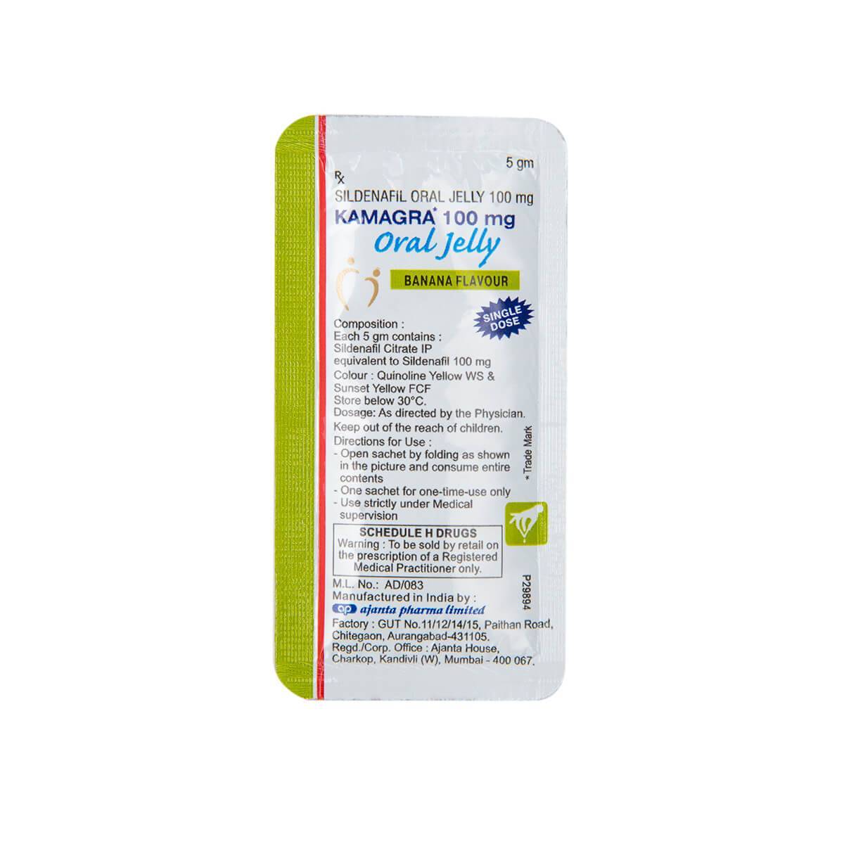 Kamagra-100mg-jelly-Bannana Kamagra Oral Jelly