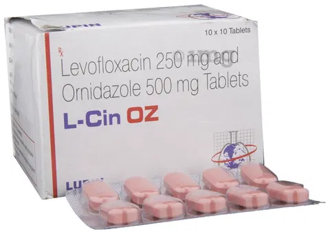 L-Cin OZ, Levofloxacin, Ornidazole