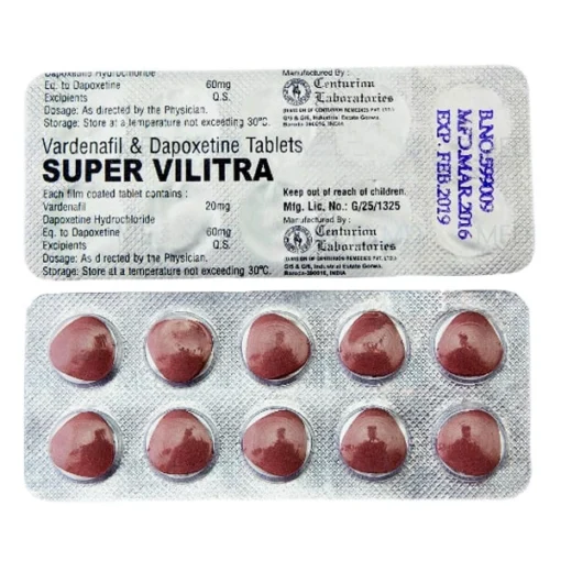Super Vilitra,Vardenafil,Dapoxetine
